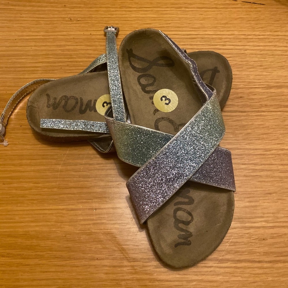Girls size 3 rainbow Sandals